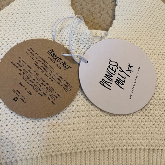 Princess Polly Knit Crochet Halter Top Size XS/S - Picture 4 of 7